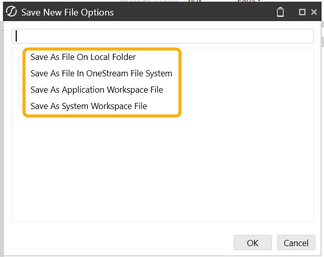Save New File Options Window with Save As options boxed in yellow highlight